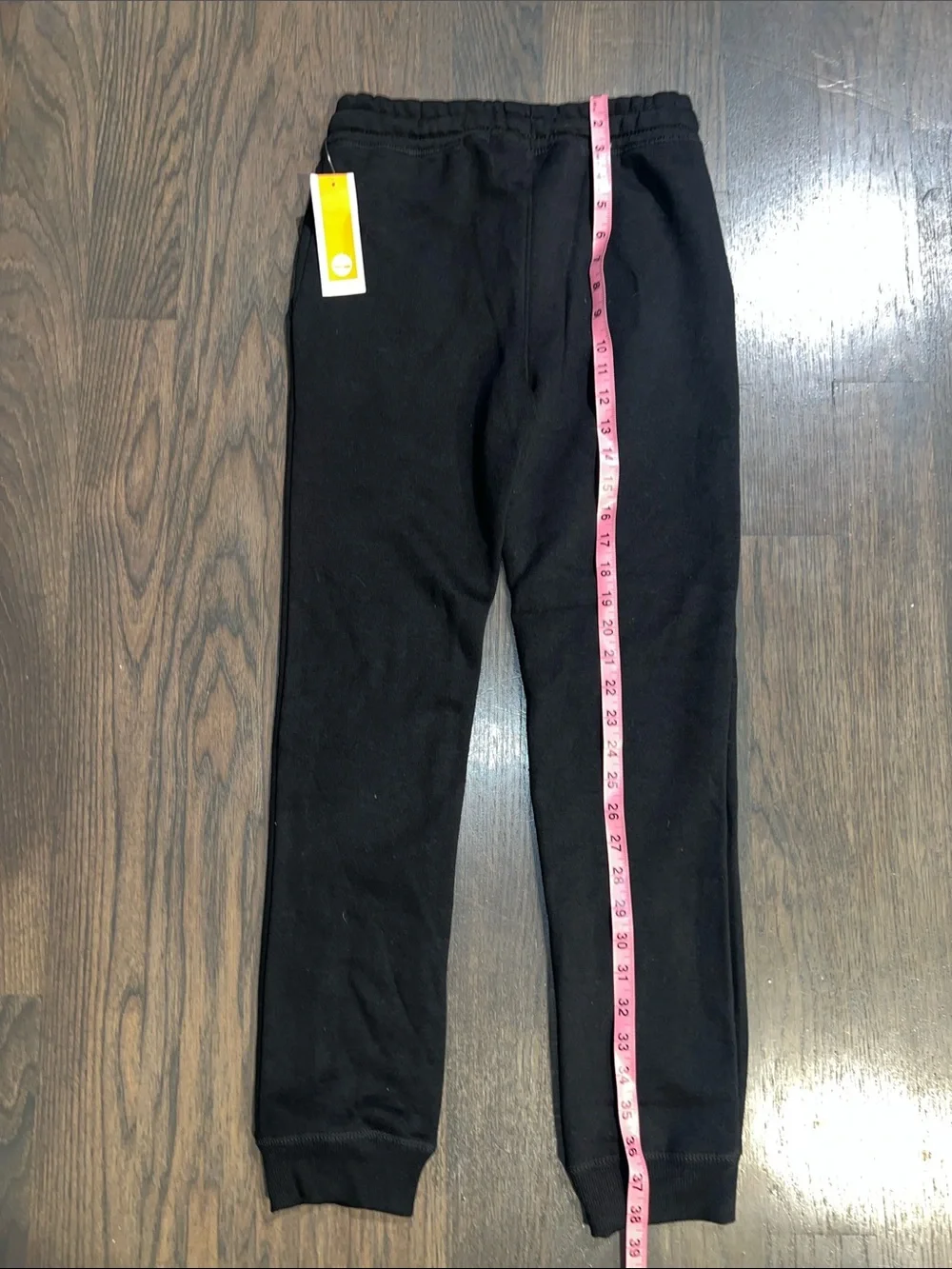 Timberland Black Sweatpants with Yellow Tree Logo